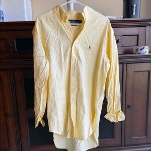 Polo by Ralph Lauren Men's Bright Yellow Button Down Shirt